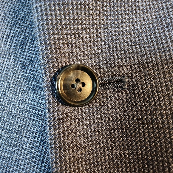 Stafford Big and Tall Travel Blue Wool Blend Blazer Mens 56BR Sports Coat Preppy - Picture 4 of 16